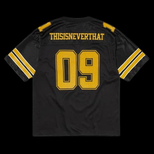 Thisisneverthat SS26 Football Jersey Black Soccer Jersey Unisex