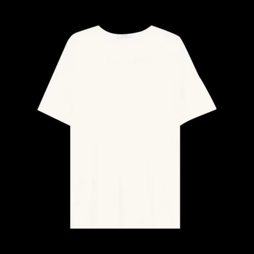 Lemaire Rib U Neck T-Shirt 'Light Cream'