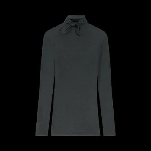 Lemaire Foulard Top With Patchs Top 'Coal'