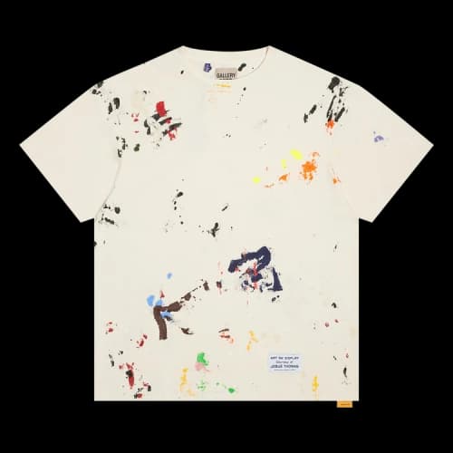 Gallery Dept. Rag Appliqued Tee 'Washed Cream'