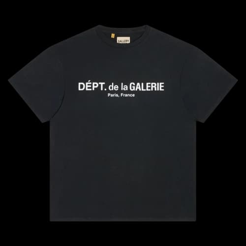 Gallery Dept. French Logo Lux Tee 'Washed Black'