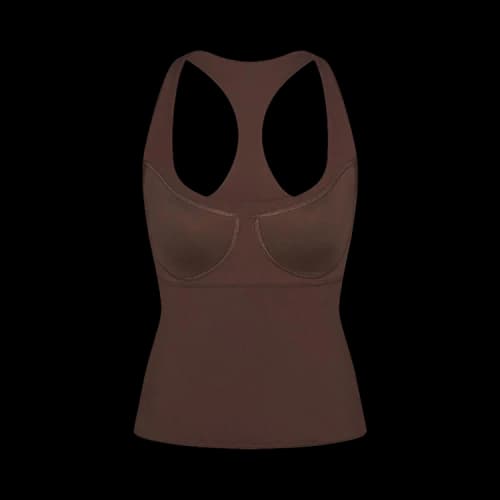 NikeSKIMS Matte Racer Back Tank 'Dark Sepia'