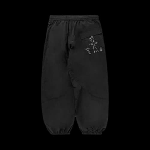 JW Anderson Anchor Logo Embroidered Twisted Joggers 'Black'
