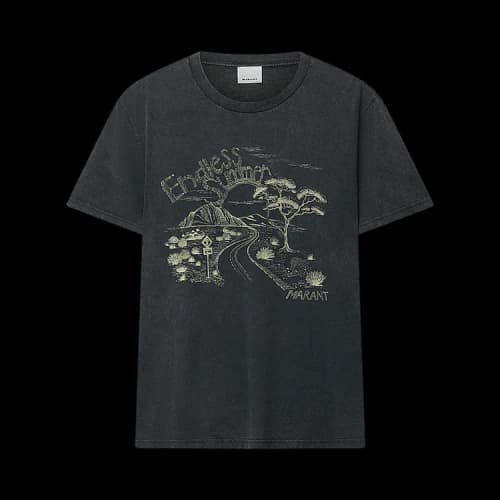 Isabel Marant Zewel T-Shirt 'Faded Black'
