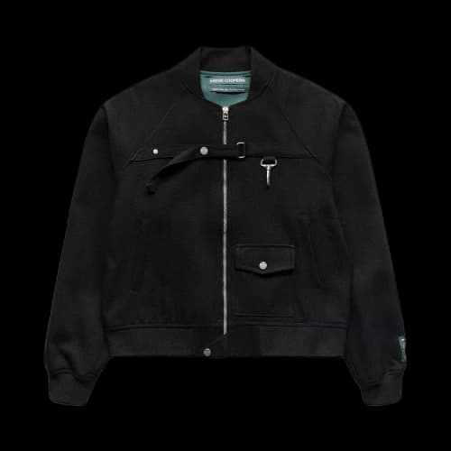 Reese Cooper Wool Serge Bomber Jacket 'Black'