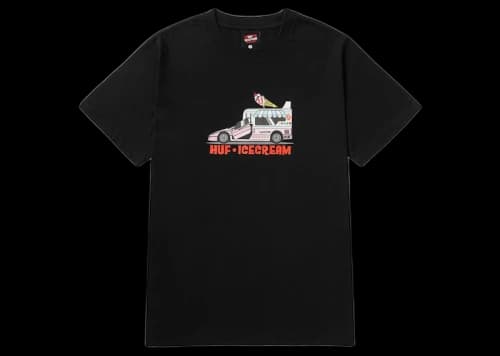 HUF x Ice Cream Fast Serve Tee Black