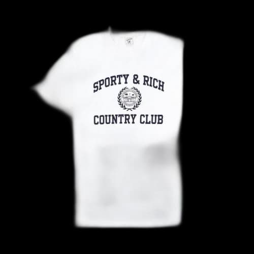 Sporty & Rich Varsity Crest T-Shirt 'White'
