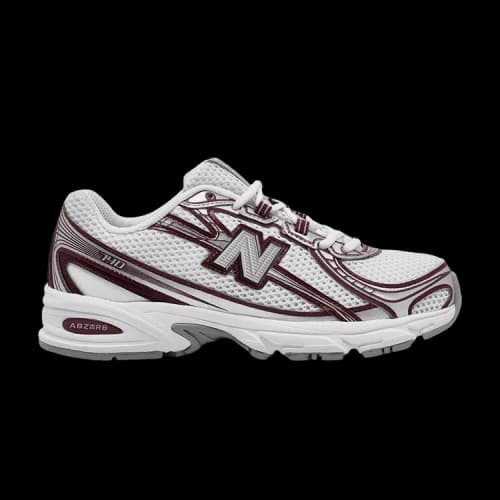 New Balance 740v2 White Burgundy Silver