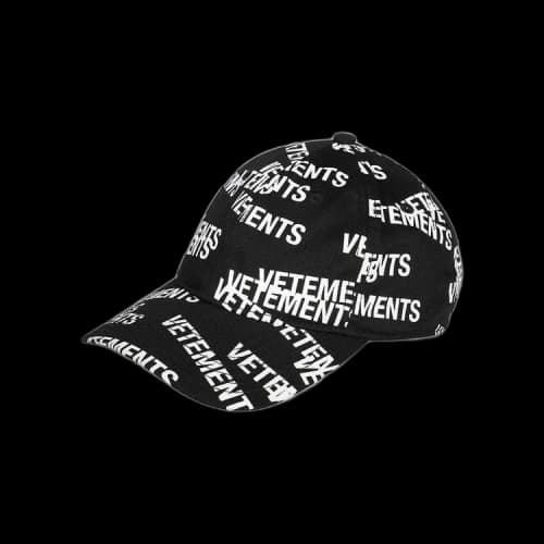 Vetements Stamped Logo Cap 'Black'