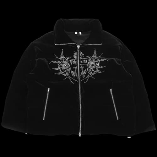 Vetements Crystal Puffer Jacket 'Black'