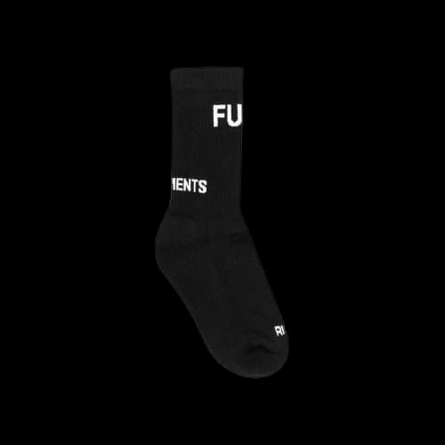 Vetements Fuck Socks 'Black'