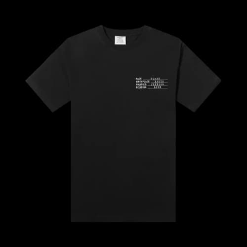 Vetements Human Identity T-Shirt 'Black'