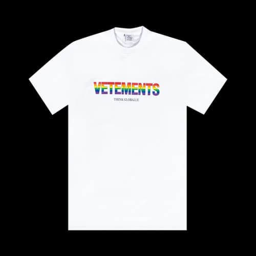 Vetements Rainbow Logo T-Shirt 'White'