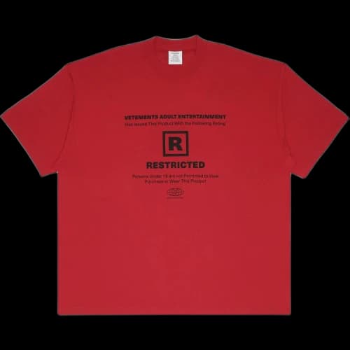 Vetements 18+ Restricted T-Shirt 'Red'