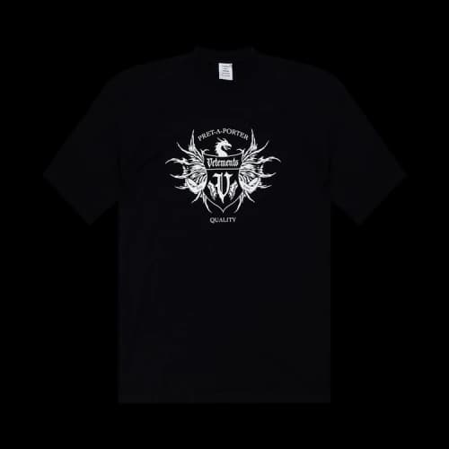 Vetements Black Label Logo T-Shirt 'Black/White'
