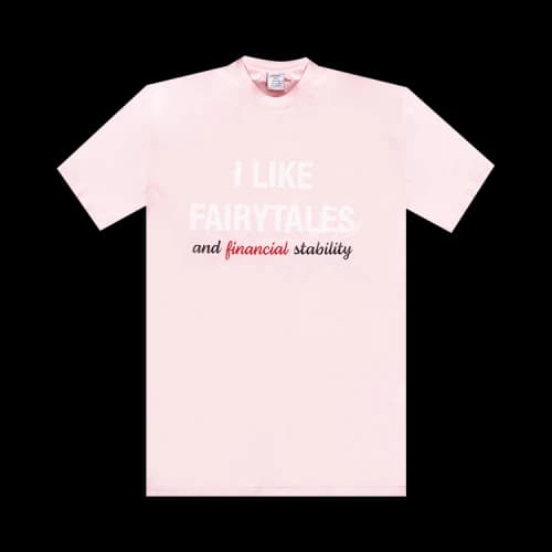 Vetements Financial Fairytale T-Shirt 'Baby Pink'