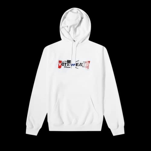 Vetements Mixed Logo Hoodie 'White'