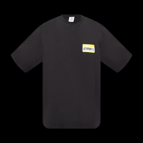 Vetements My Name Is T-Shirt 'Black'