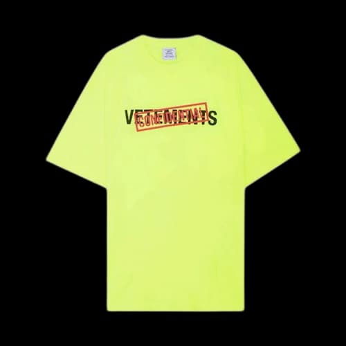Vetements Confidential Logo T-Shirt 'Neon Yellow'