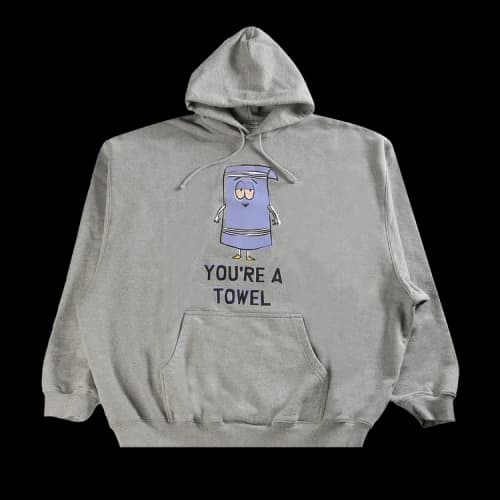 Vetements You're A Towel Oversized Hoodie 'Grey Melange'