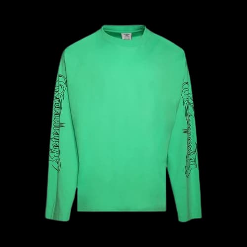 Vetements Metal Printed Long-Sleeve 'Neon Green'