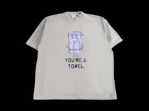 Vetements I'M Towel Oversized T-shirt Grey Melange