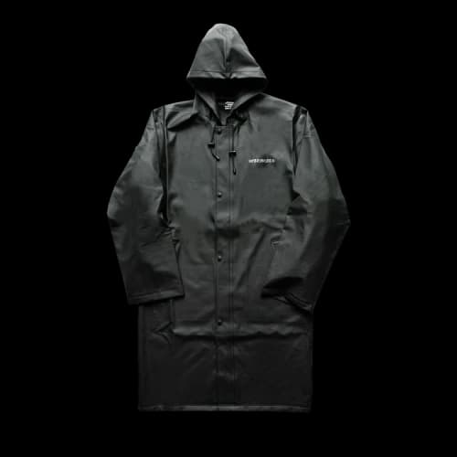 Vetements Logo Raincoat 'Black'