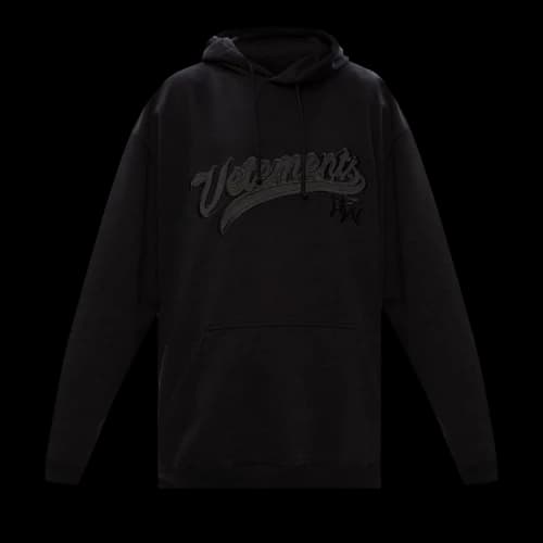 Vetements Hip Hop Embroidery Hoodie 'Black'