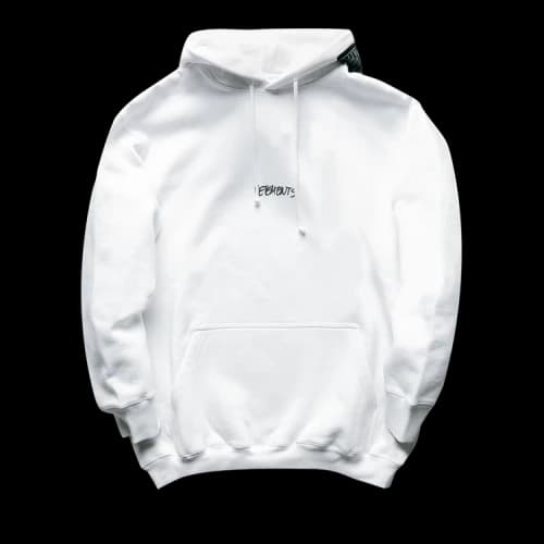 Vetements Written Logo Hoodie 'White'