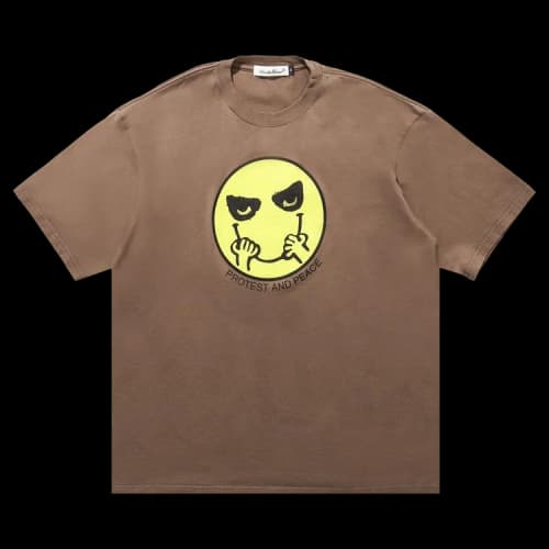 Undercover Protest and Peace Tee 'Grey/Beige'