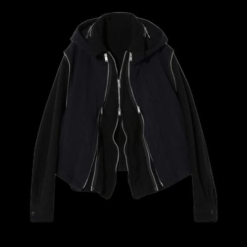 Undercover Double Zipper Wool Blouson 'Black'