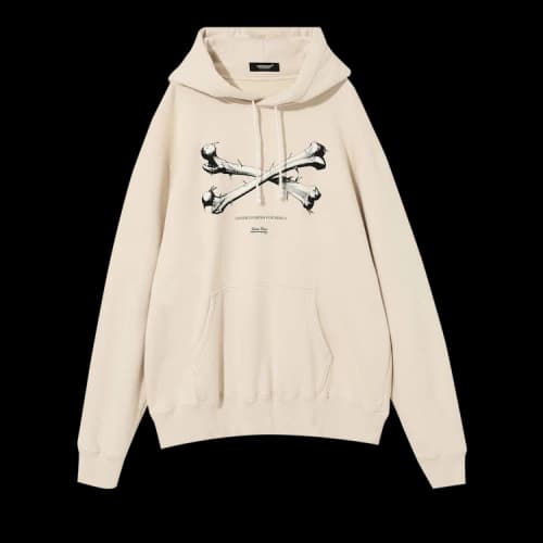 Undercover For Rebels Cross Bones Hoodie 'Ivory'
