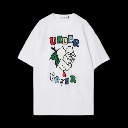 Undercover Rose Print T-Shirt 'White'
