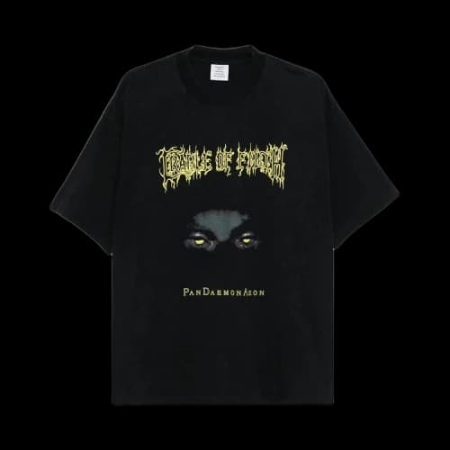 Vetements Graphic Oversized T-Shirt 'Washed Black'
