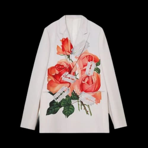 Undercover Mononoke Floral Blade Motif Jacket 'White'