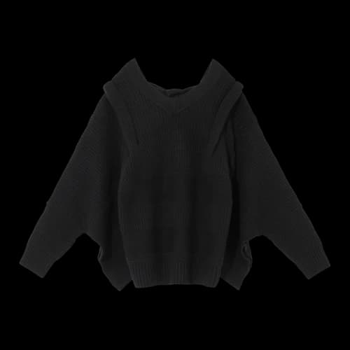 Undercover Mononoke Bow-Tie Jumper 'Black'