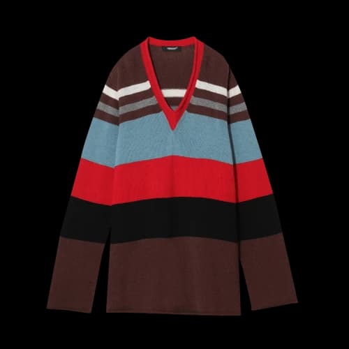 Undercover Throne of Blood Horizontal Stripe Jumper 'Brown'