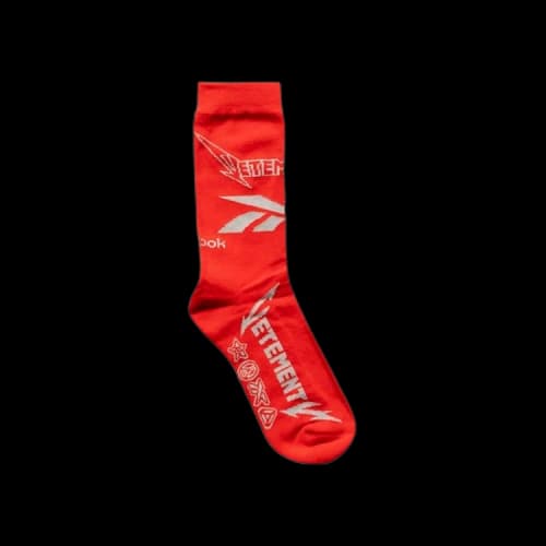 Vetements Metal Logo Socks 'Red'