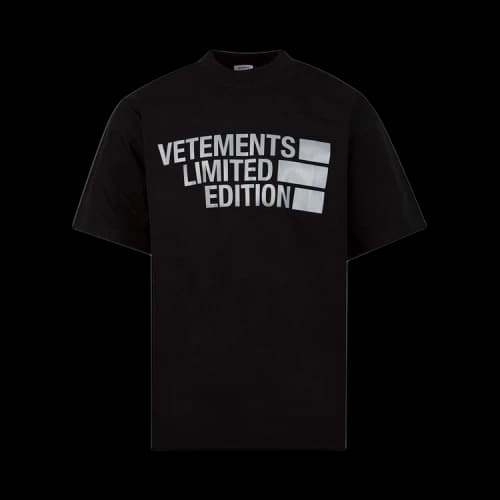 Vetements Big Logo Limited Edition T-Shirt 'Black/Silver'
