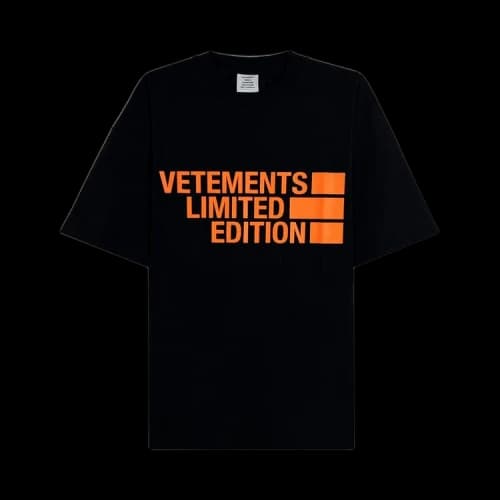 Vetements Big Logo Limited Edition T-Shirt 'Black/Orange'