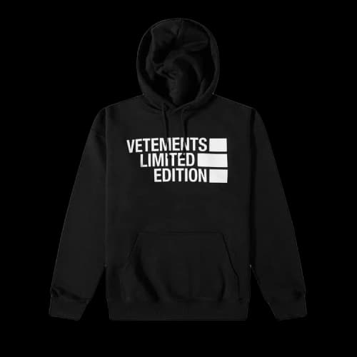 Vetements Big Logo Limited Edition Hoodie 'Black/White'