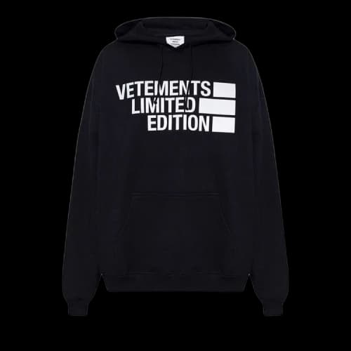 Vetements Big Logo Limited Edition Hoodie 'Black/Silver'