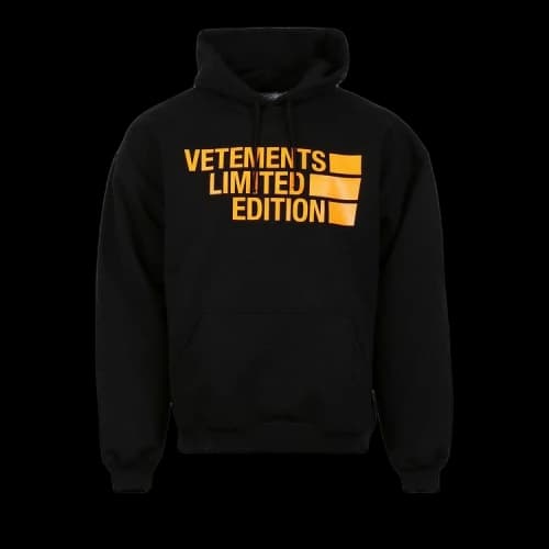 Vetements Big Logo Limited Edition Hoodie 'Black/Orange'