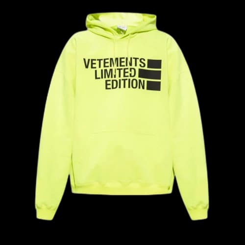 Vetements Big Logo Limited Edition Hoodie 'Neon Yellow'