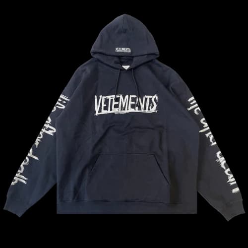 Vetements World Tour Hoodie 'Black/Silver'