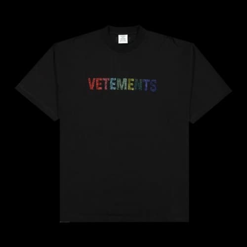 Vetements Crystal Logo T-Shirt 'Black'