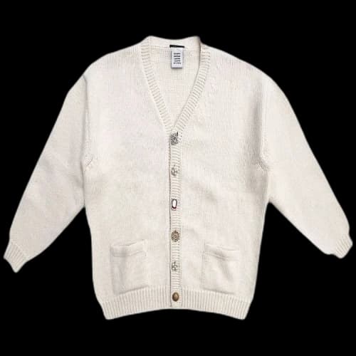 Vetements Fancy Button Cardigan 'Cream'