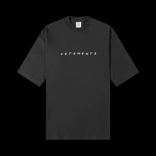 Vetements Friendly Logo T-Shirt 'Black'