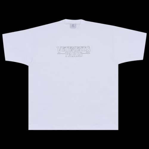 Vetements Paris Logo T-Shirt 'Grey Melange'