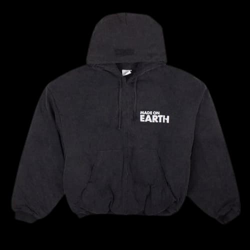Vetements Made On Earth Jersey Bomber Jacket 'Black'